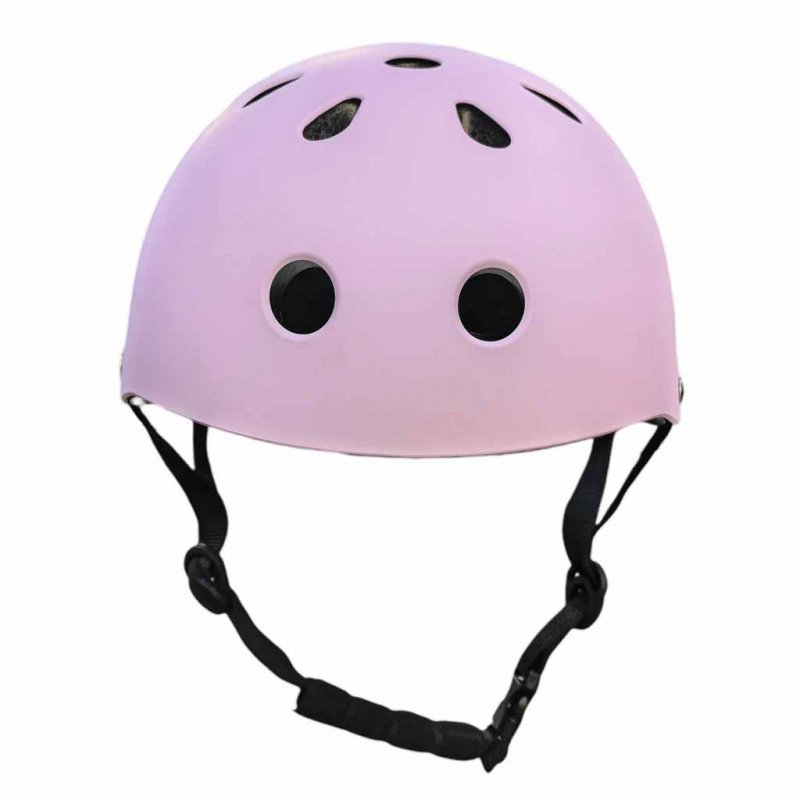 Kask rowerowy dla dziecka dziecięcy regulowany LED M 55-58cm fioletowy