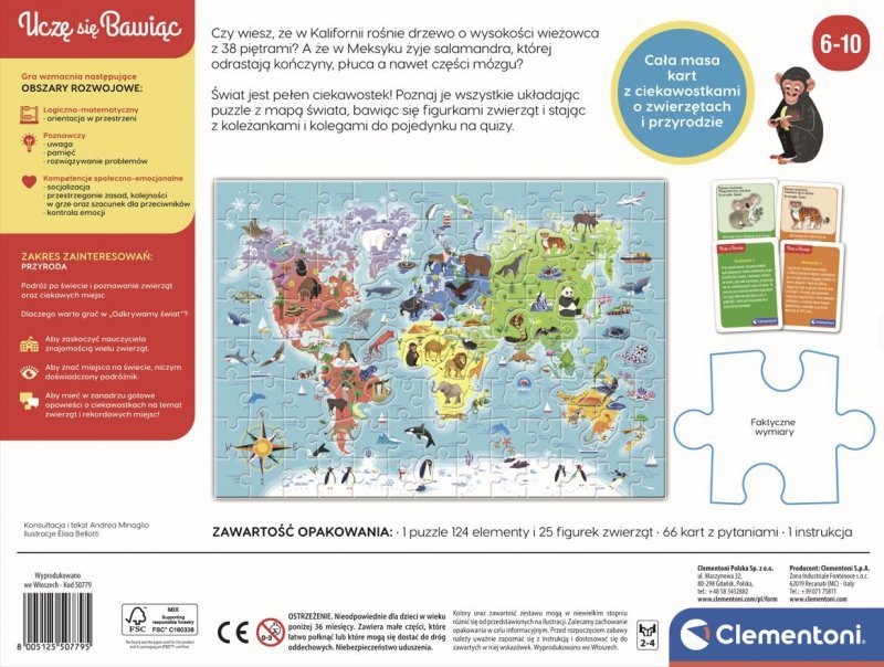 Puzzle Odkrywamy Świat | Uczę się bawiąc