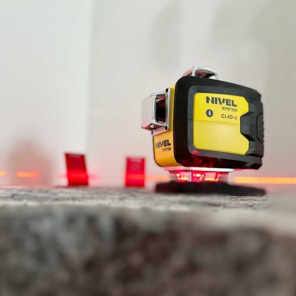 Nivel System CL4D-R Czerwony multi-laser krzyżowy (4 x 360°), Bluetooth SJJM1EX + CLS4 + LS24