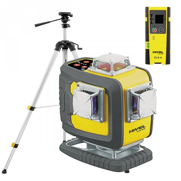 Nivel System CL4D-R Czerwony multi-laser krzyżowy (4 x 360°), Bluetooth + SJJM1EX + CLS4