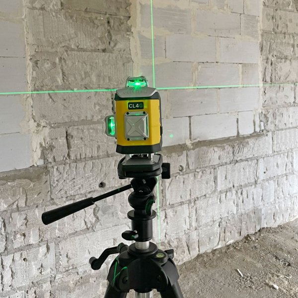 Nivel System CL4G Zielony multi-laser krzyżowy (4 x 360°), Bluetooth + LP36 Tyczka