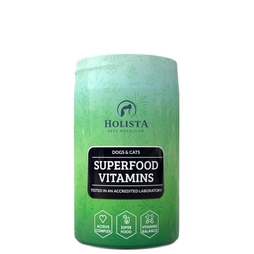 HolistaPets Superfood Vitamins witaminy i minerały dla psa i kota 200g