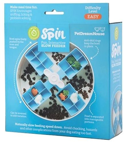 SPIN Interaktywna Miska WINDMILL Blue