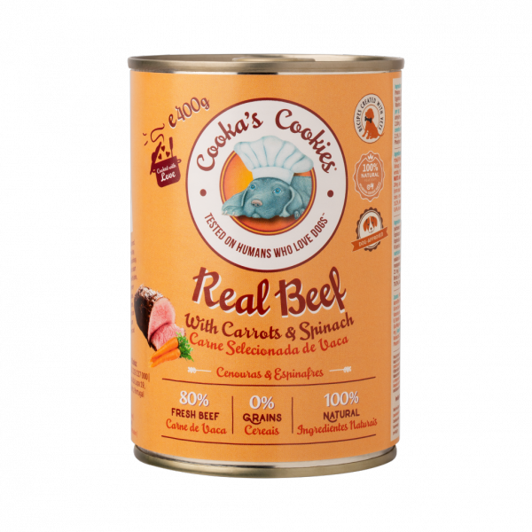 Cooka’s Cookies REAL BEEF Karma mokra dla psów z wołowiną 400g