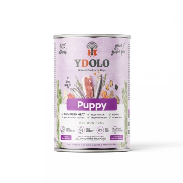YDOLO Puppy - wieprzowina Iberico i ryby - mokra karma dla szczeniąt 400g