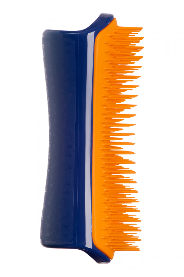 PET TEEZER szczotka do rozplątywania i pielęgnacji sierści rozmiar L pomarańczowo-granatowa