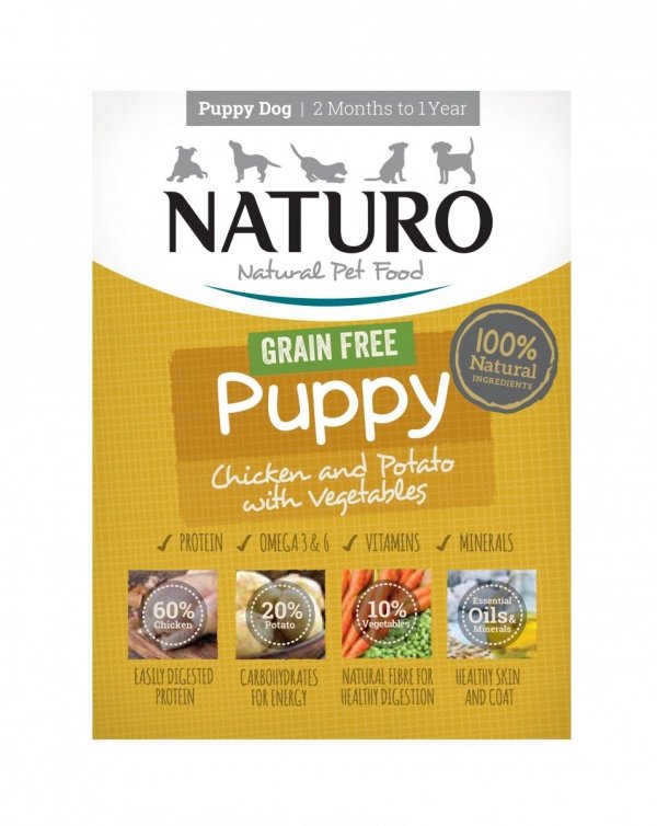 NATURO Grain Free Puppy Kurczak z Ziemniakami i Warzywami 150g