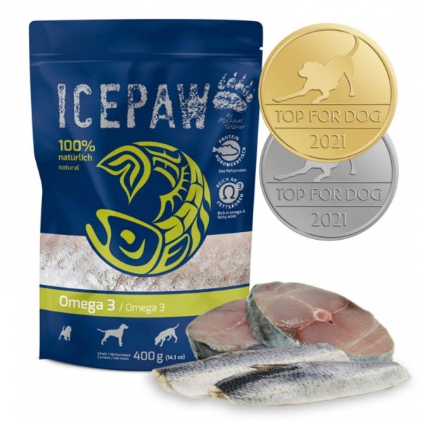 ICEPAW High Premium Omega 3 – makrela i śledź 400g