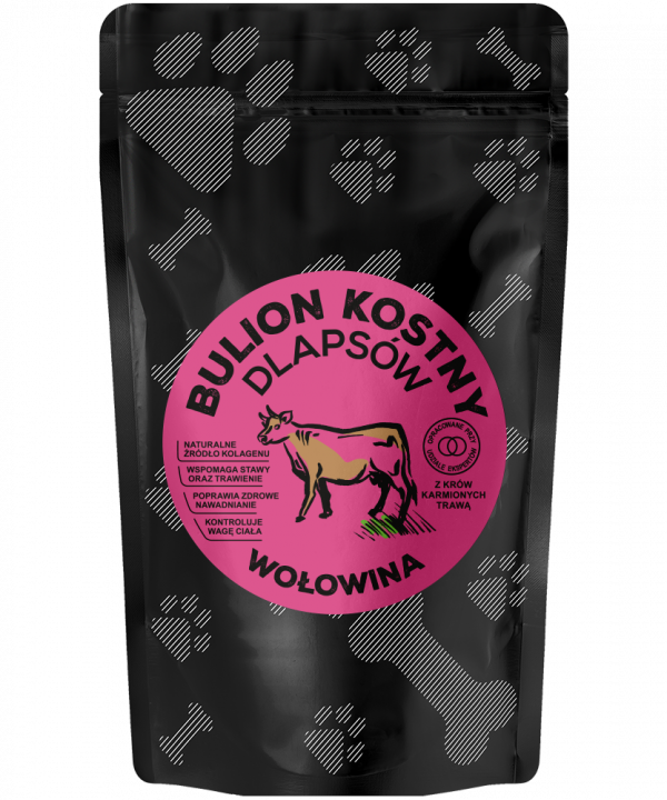 ZESTAW! Food Studio Chefs BULION KOSTNY dla psów DZIKI ŁOŚ + JAGNIĘCINA + KURCZAK + WOŁOWINA 4 X 230 ml