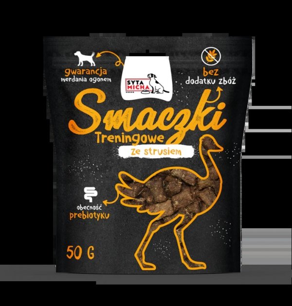 Syta Micha Przysmaki treningowe ze strusiem dla psa 50g