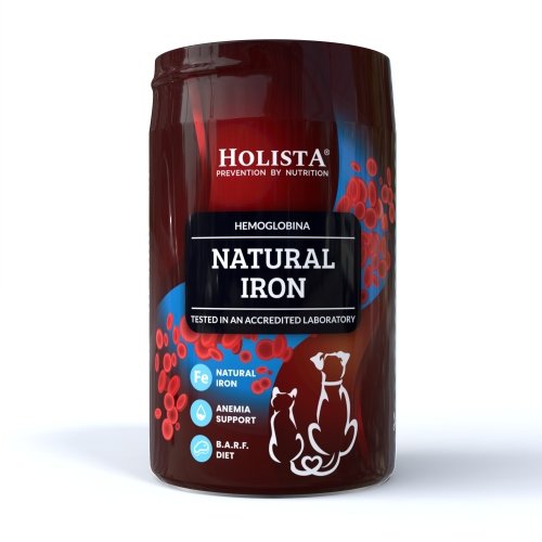 HolistaPets Naturalne żelazo dla psa i kota 180g