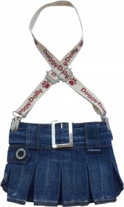 Dolly C109-XS Spódniczka z szelkami jeans 18-20cm