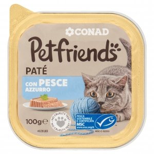 Pet Friends 6297 szalka dla kota pasztet ryba 100g