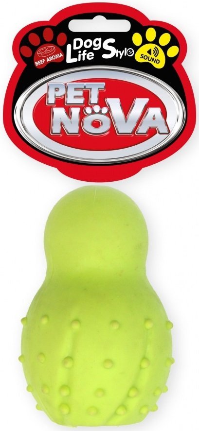 Pet Nova 2028 Jumper piłka z dzwonkiem 9,5cm żółt