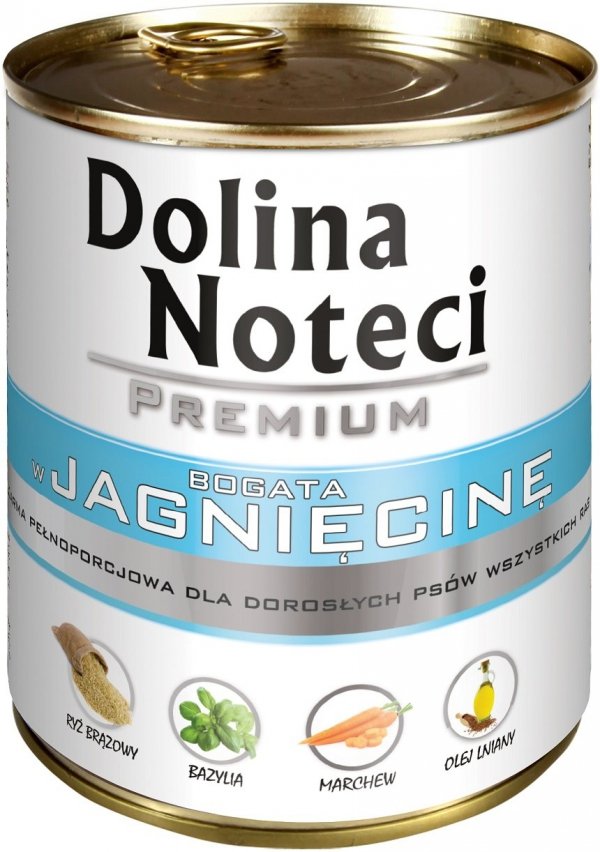 Dolina Noteci 0045 jagnię puszka dla psa 800g