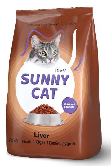 Sunny Cat 10kg Adult karma dla kota z wątróbką