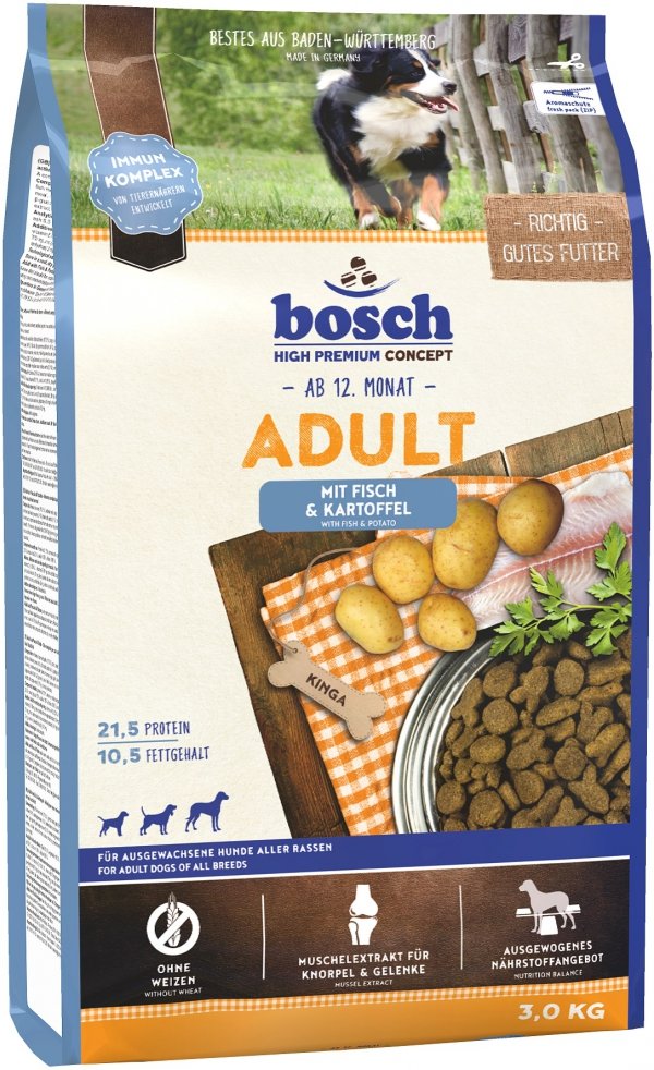Bosch 04030 Fisch &amp; Potato dla psów dorosłych 3kg
