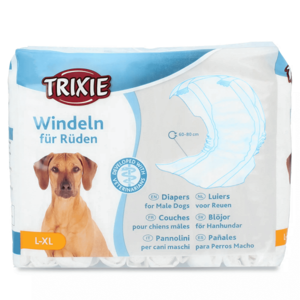 Trixie 23643 Pieluchy dla psów L-XL 60-80cm/12szt
