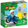 Zestaw Prezent LEGO Duplo POLICJA Motocykl Policyjny Pies Klocki 2+ Torba