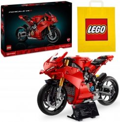 Zestaw Prezent LEGO Technic 42202 Ducati Panigale V4 S Motor Klocki + Torba