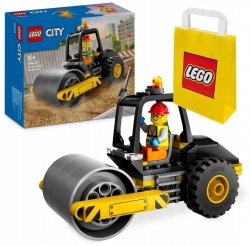 Zestaw Prezent LEGO CITY 60401 Walec Drogowy Budowlany Klocki 5+ Torba