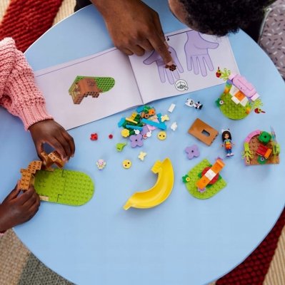 ZESTAW PREZENT LEGO KOCI DOMEK GABI PRZYJĘCIE W OGRODZIE WRÓŻKICI 4+ TORBA