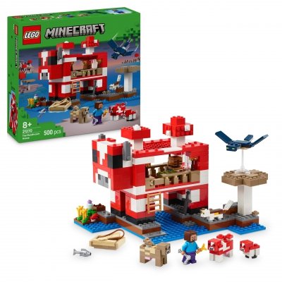 Zestaw Prezent LEGO Minecraft 21270 Dom Grzybowej Krowy Klocki 8+ Torba
