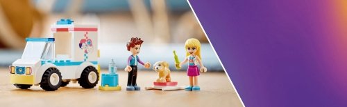 Zestaw Prezent Klocki LEGO Friends 41694 Karetka Kliniki Piesek 4+ Torba