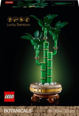 Zestaw Prezent LEGO ICONS 10344 Roślina Dracena Sandera 325 Klocki + Torba