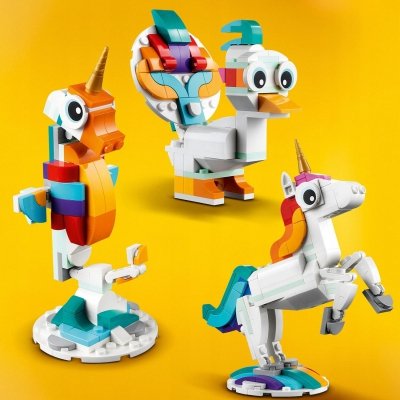 Zestaw Prezent Klocki LEGO Creator 31140 MAGICZNY JEDNOROŻEC 3w1 7+ Torba