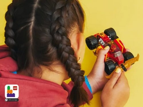 Zestaw Prezent Klocki LEGO Ninjago 71780 Samochód Wyścigowy Kaia 6+ Torba