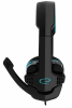 Słuchawki nauszne z mikrofonem ESPERANZA Raven (2m /2x 3.5 mm wtyk/Czarno-niebieski)