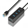 Hub USB AXAGON HUE-S2BL