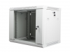 Szafa instalacyjna wisząca 19'' 9U 600X450mm szara (drzwi        szklane)