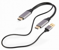 Adapter GEMBIRD A-HDMIM-DPM-01 HDMI - DisplayPort + USB 