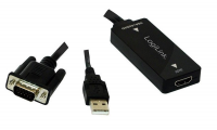 Adapter LOGILINK HDMI - VGA + Audio HDMI (wyjście) - VGA (wejście) + Audio CV0060 