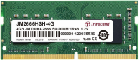 Pamięć TRANSCEND (SODIMM/DDR4/4 GB/2666MHz/1.2V/SING<br />LE) 