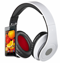 Słuchawki z mikrofonem Na głowę REBELTEC Audiofeel Białe (1.6m /3.5 mm (4-biegunowy) wtyk/Biały) 