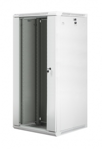 Szafa instalacyjna wisząca 19'' 27U 600X600mm szara (drzwi szklane) 