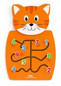 Viga 50676 Sensoryczna tablica manipulacyjna - kotek 