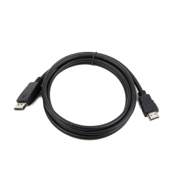 GEMBIRD DisplayPort - HDMI 3 m Czarny 3m /s1x HDMI (wtyk) 1x DisplayPort (wtyk)
