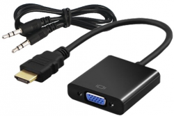 Adapter SAVIO HDMI (wtyk) - VGA (gniazdo) HDMI - VGA CL-23/B