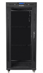 SZAFA INSTALACYJNA RACK STOJĄCA 19 37U 800X1000 CZARNA DRZWI SZKLANE LCD LANBERG (FLAT PACK) V2