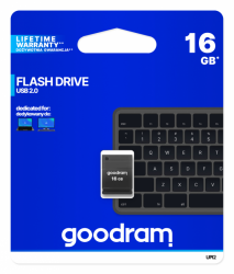 Pendrive GOODRAM UPI2 16 GB Czarny (16 GB /USB 2.0 /Czarny )