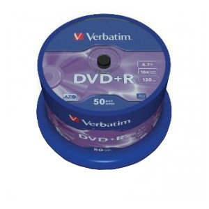 DVD+R VERBATIM 4.7 GB 16x Cake 50  szt.
