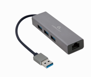 Hub USB GEMBIRD A-AMU3-LAN-01