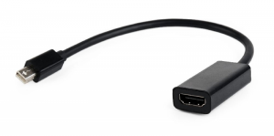 GEMBIRD miniDisplayPort - HDMI Czarny Mini DisplayPort - HDMI A-MDPM-HDMIF-02