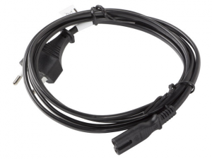 Kabel zasilający LANBERG IEC320 C7 3m. CA-C7CA-11CC-0030-BK