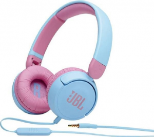 Słuchawki przewodowe z mikrofonem Na głowę JBL JR310BLU (1m /3.5 mm minijack wtyk/Niebieski)