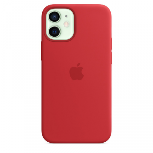 Silikonowe etui z MagSafe do iPhonea 12 mini Czerwone